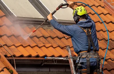 Démoussage et hydrofuge de toiture à Guerny